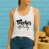 Teacher Off Duty Summer Break Women's Tank Top thumb 2