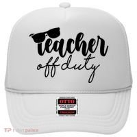 Teacher Off Duty Summer Break Hat thumb 0