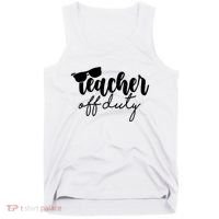 Teacher Off Duty Summer Break Tank Top thumb 0