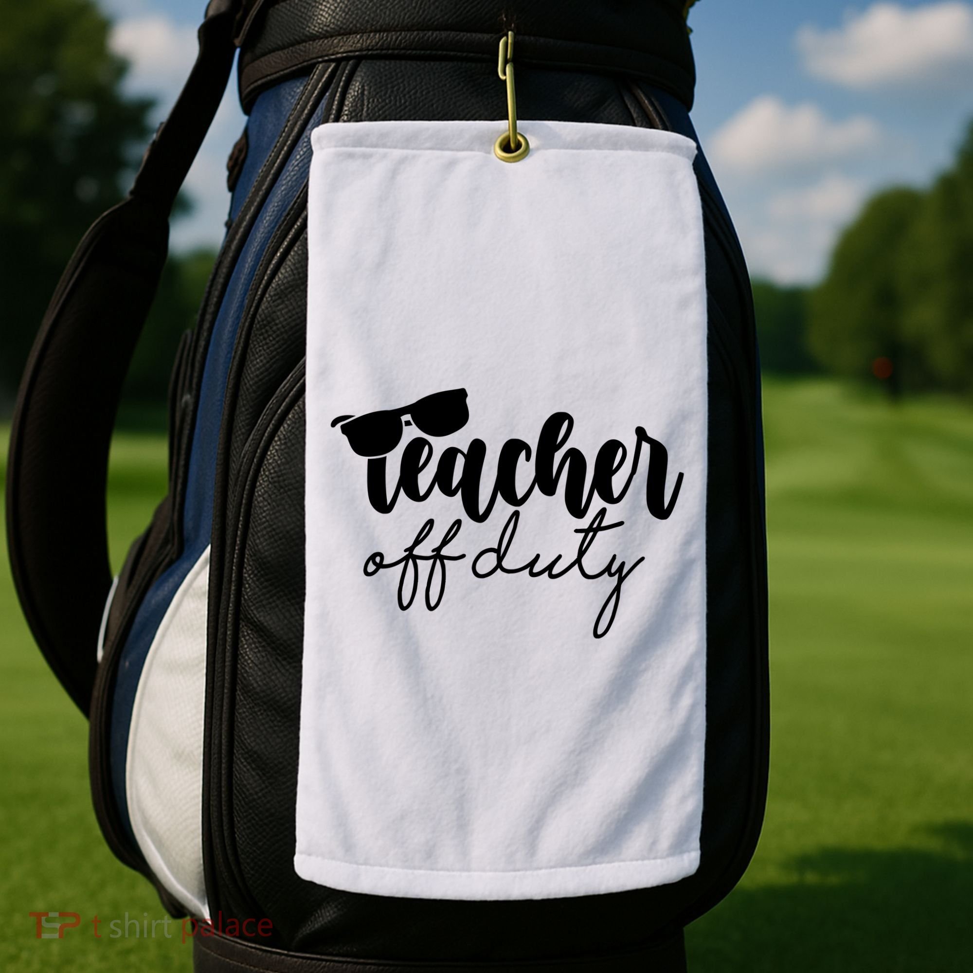 Teacher Off Duty Summer Break Golf Towel