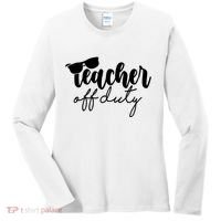 Teacher Off Duty Summer Break Women's Long Sleeve Shirt thumb 0