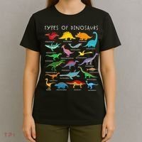 Types Of Dinosaurs Alphabet A-Z ABC Dino Identification T-Shirt thumb 4