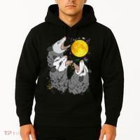 Three Opossum Dead Moon Possum Gifts Costumes Hoodie thumb 2