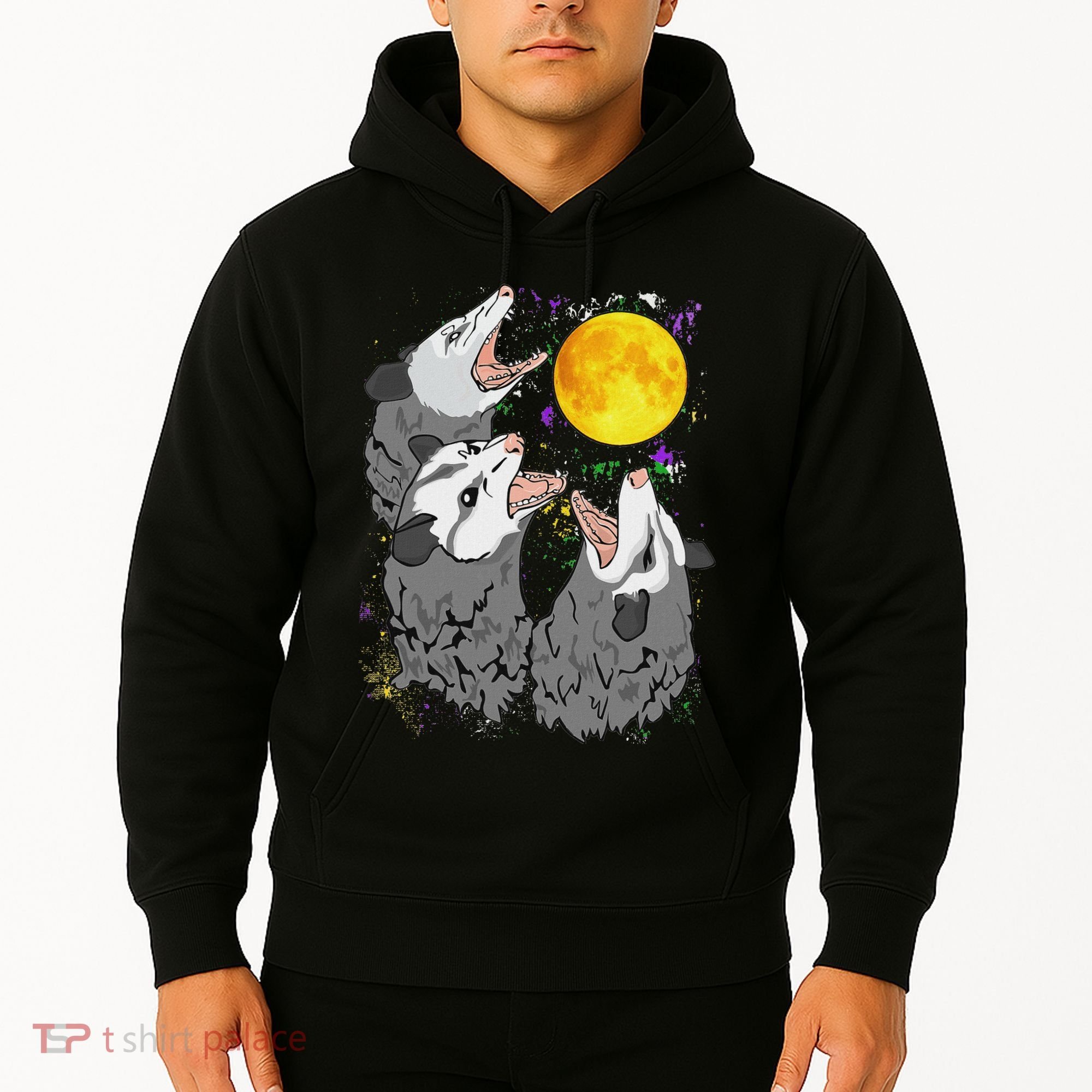 Three Opossum Dead Moon Possum Gifts Costumes Hoodie