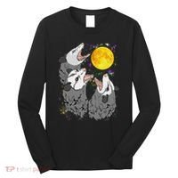 Three Opossum Dead Moon Possum Gifts Costumes Long Sleeve Shirt thumb 0