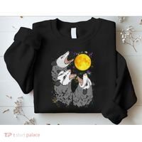 Three Opossum Dead Moon Possum Gifts Costumes Sweatshirt thumb 2