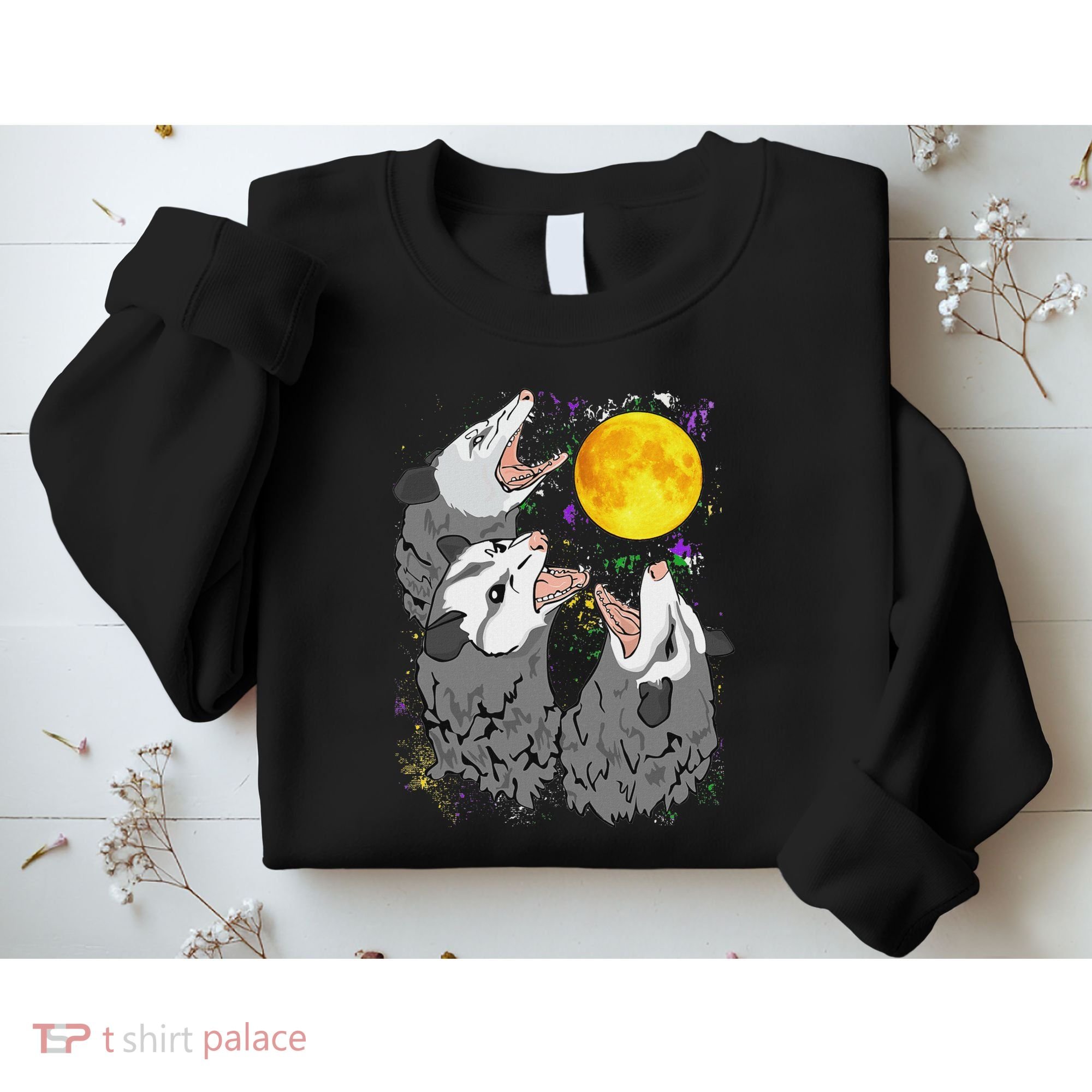 Three Opossum Dead Moon Possum Gifts Costumes Sweatshirt