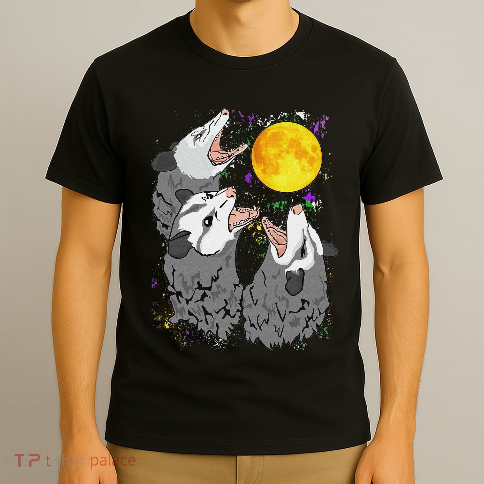 Three Opossum Dead Moon Possum Gifts Costumes T-Shirt