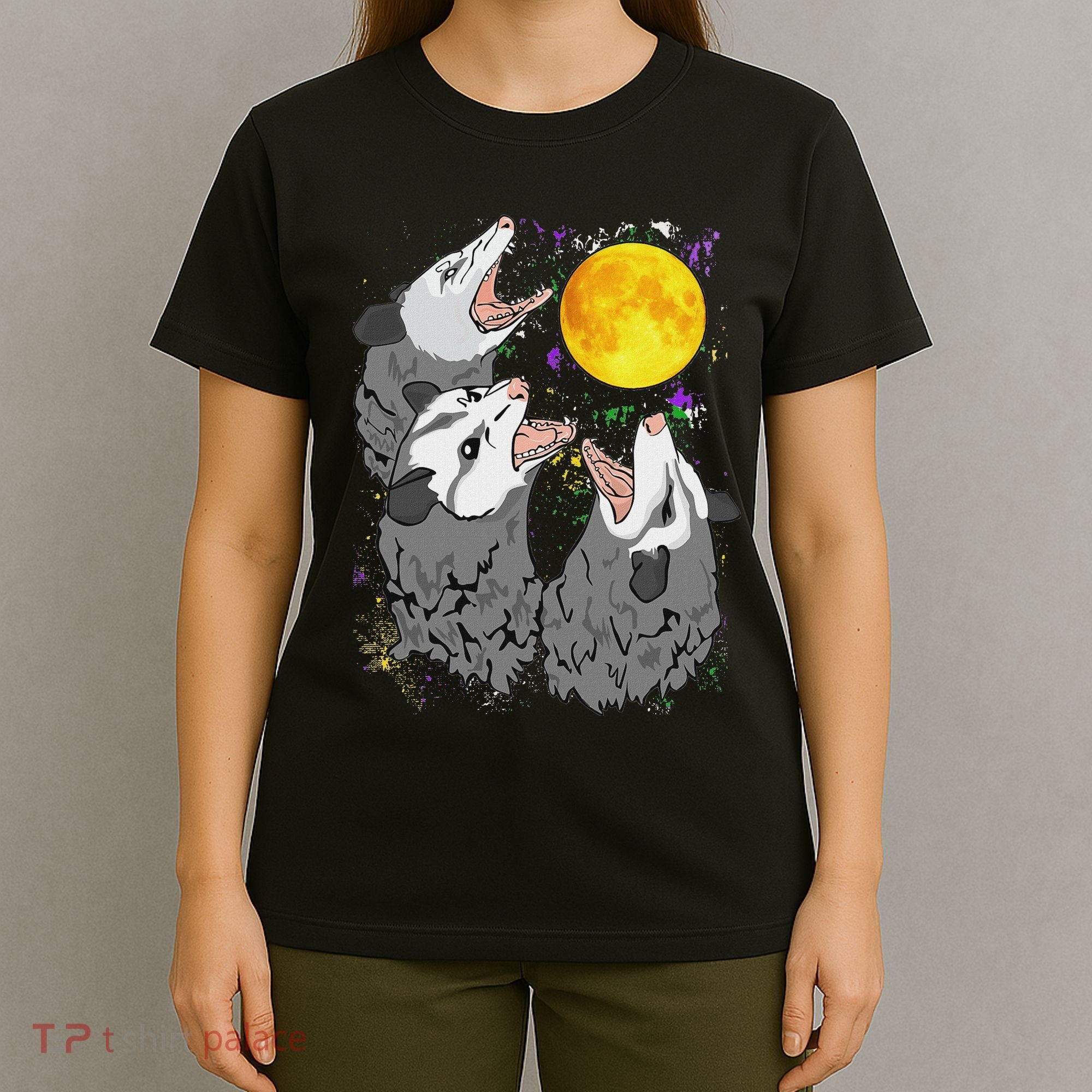 Three Opossum Dead Moon Possum Gifts Costumes T-Shirt