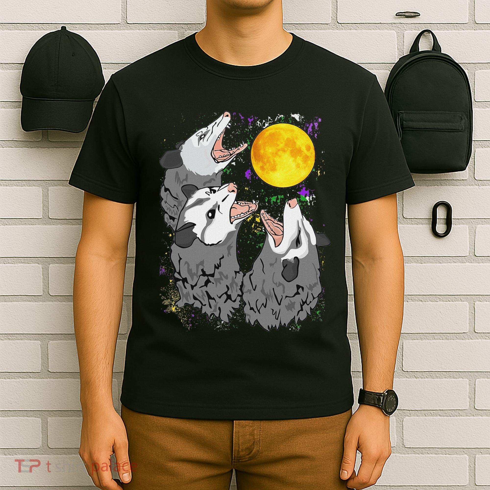Three Opossum Dead Moon Possum Gifts Costumes T-Shirt