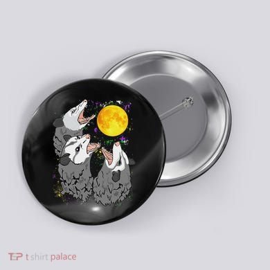 Three Opossum Dead Moon Possum Gifts Costumes Button