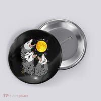Three Opossum Dead Moon Possum Gifts Costumes Button thumb 0