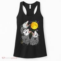 Three Opossum Dead Moon Possum Gifts Costumes Women's Tank Top thumb 0