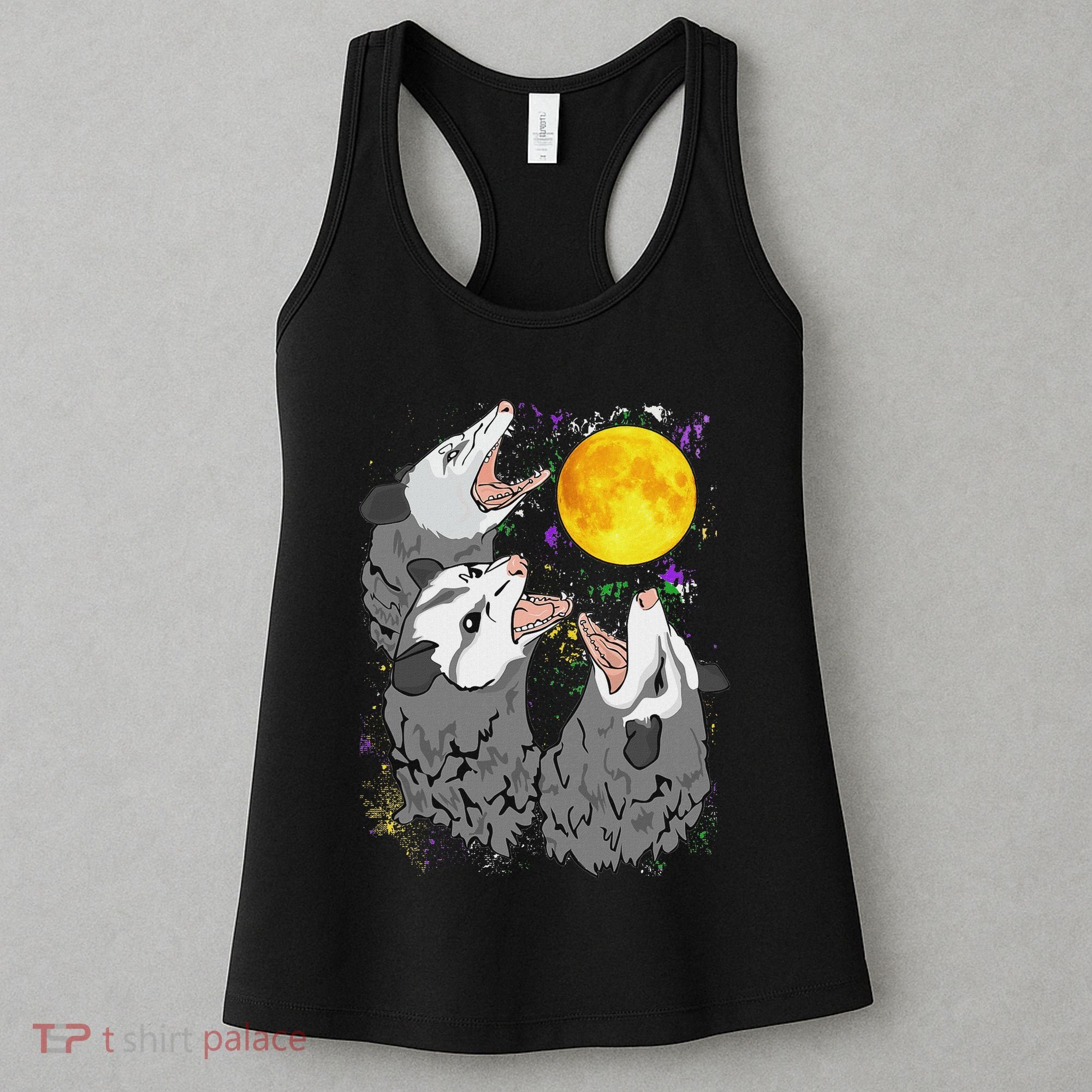 Three Opossum Dead Moon Possum Gifts Costumes Women's Tank Top