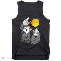 Three Opossum Dead Moon Possum Gifts Costumes Tank Top thumb 0