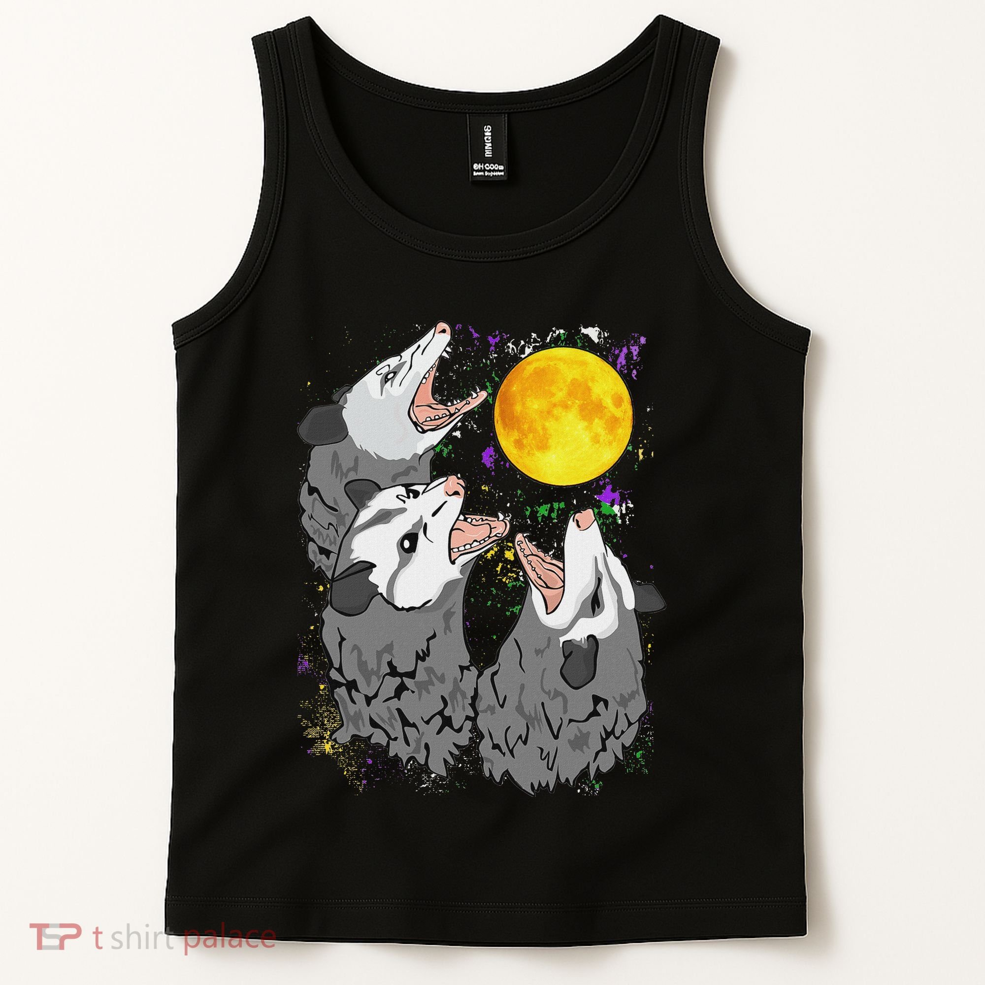 Three Opossum Dead Moon Possum Gifts Costumes Tank Top