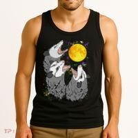 Three Opossum Dead Moon Possum Gifts Costumes Tank Top thumb 3