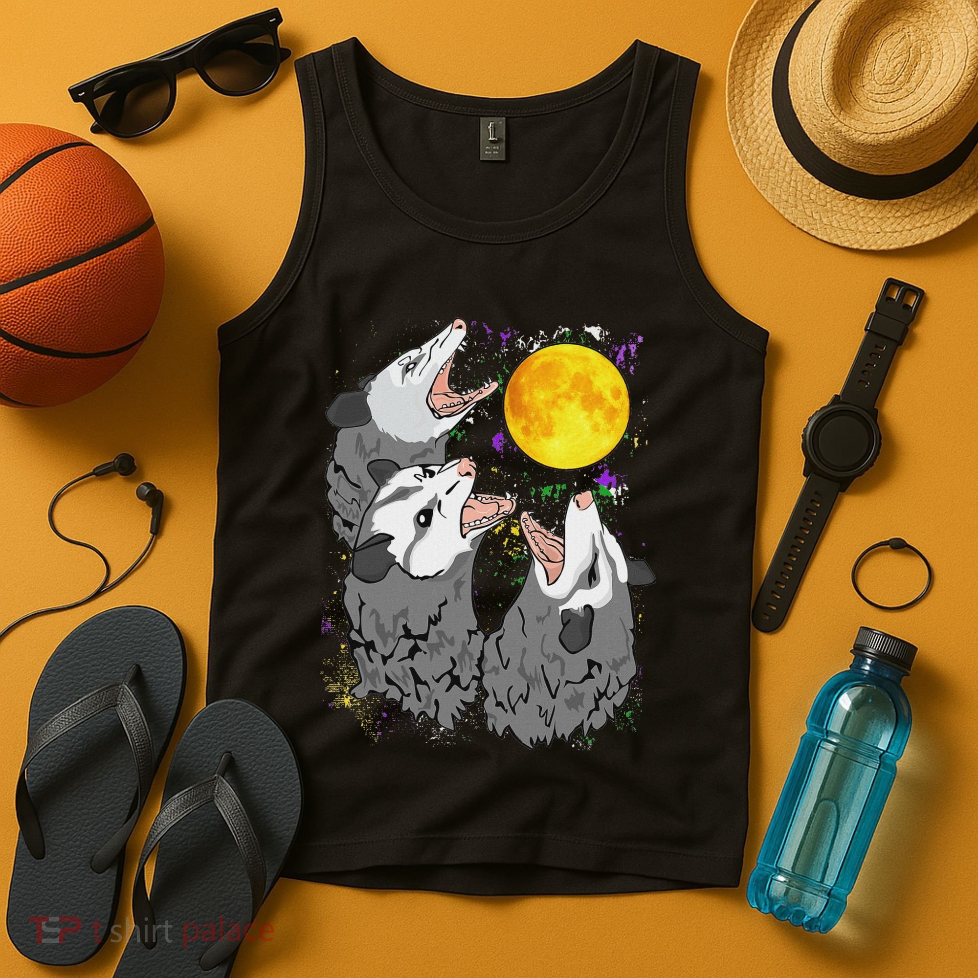 Three Opossum Dead Moon Possum Gifts Costumes Tank Top