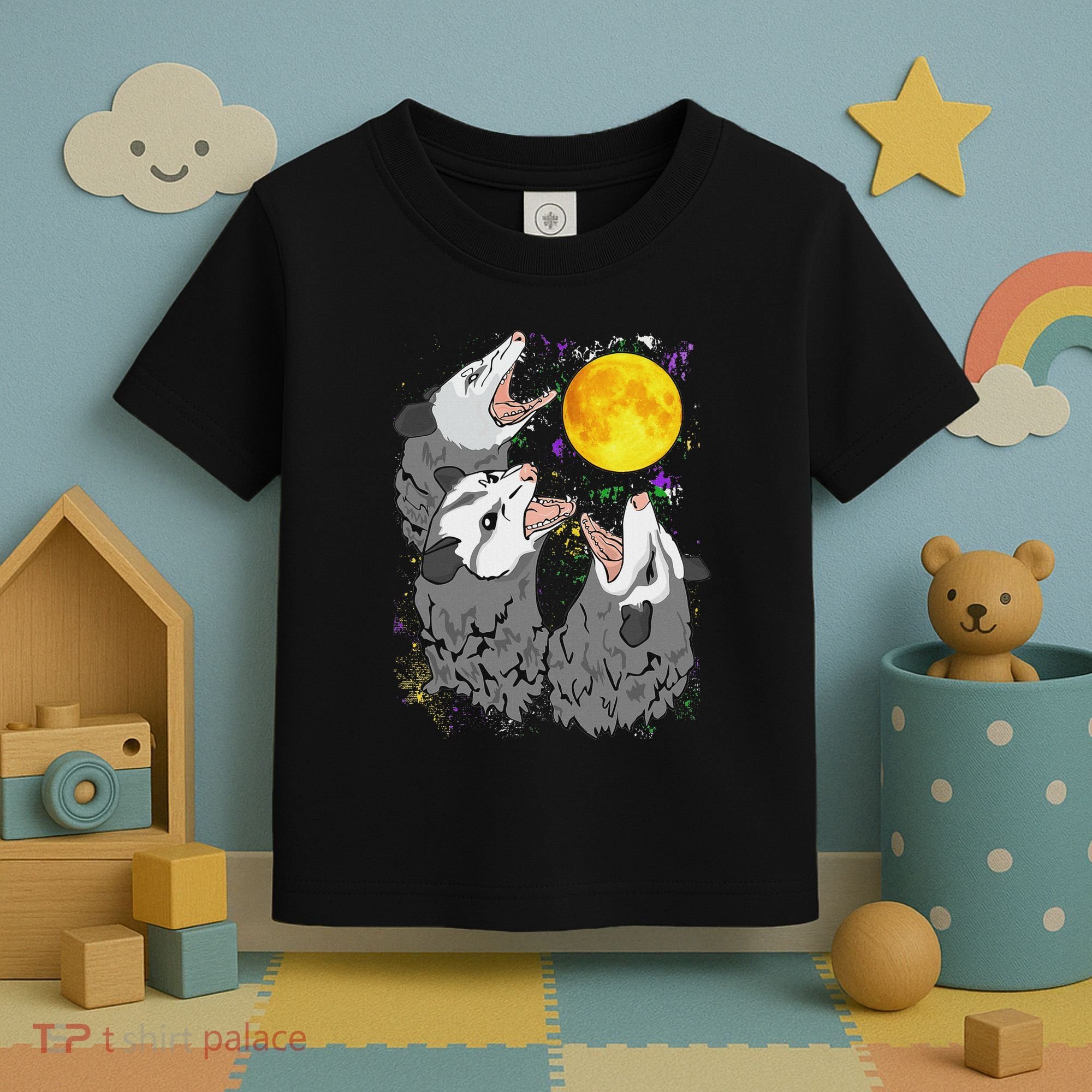 Three Opossum Dead Moon Possum Gifts Costumes Toddler T-Shirt