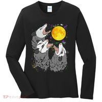 Three Opossum Dead Moon Possum Gifts Costumes Women's Long Sleeve Shirt thumb 0