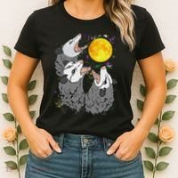 Three Opossum Dead Moon Possum Gifts Costumes Women's T-Shirt thumb 2