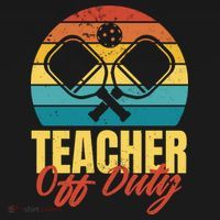 Teacher Off Duty Pickleball Sweatshirt thumb 3