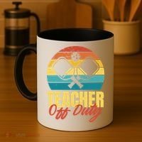 Teacher Off Duty Pickleball Coffee Mug thumb 4
