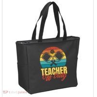 Teacher Off Duty Pickleball Tote Bag thumb 2