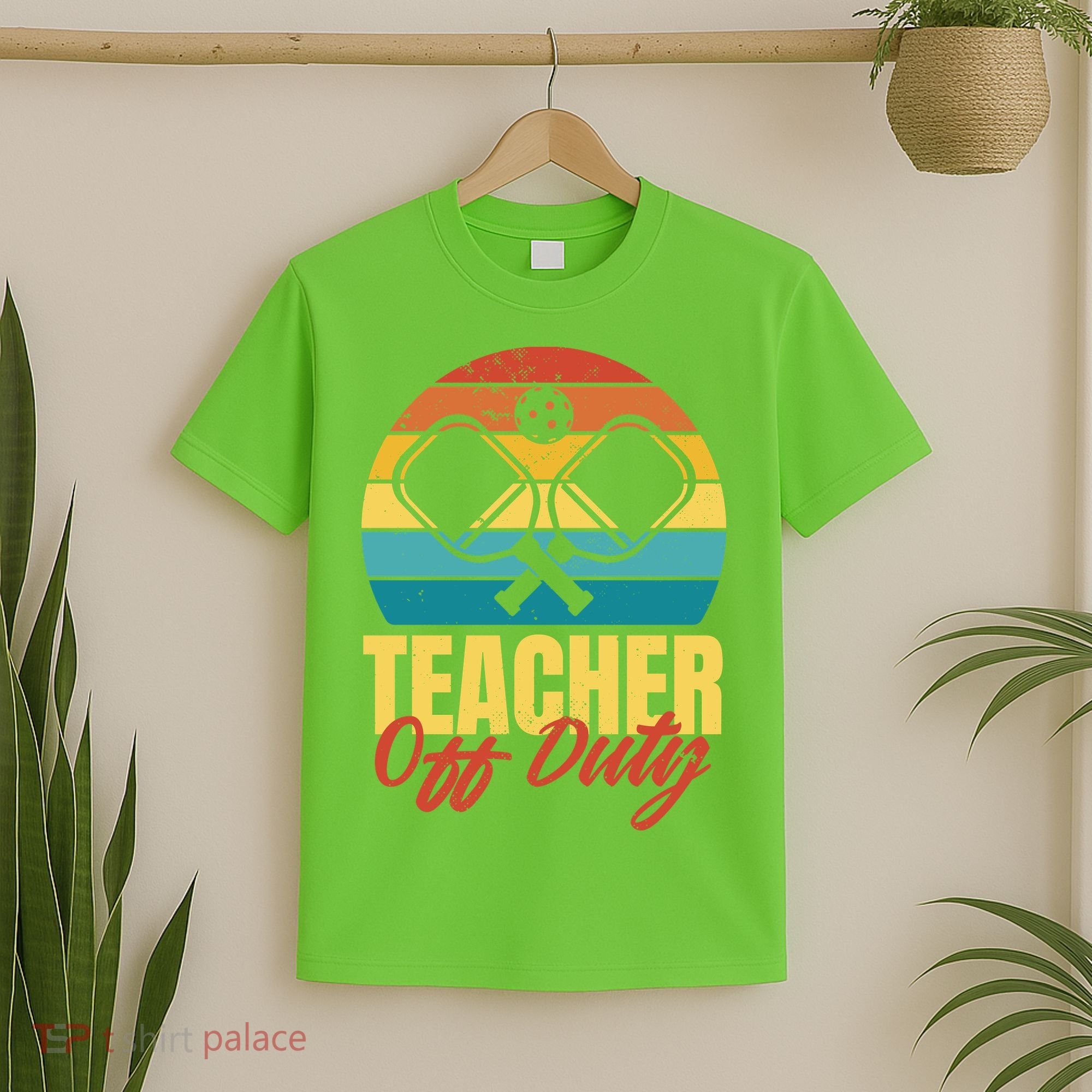 Teacher Off Duty Pickleball T-Shirt