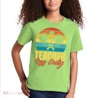Teacher Off Duty Pickleball Kids T-Shirt thumb 2
