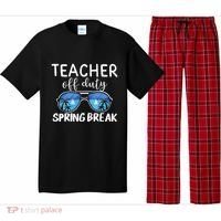 Teacher Off Duty Sunglasses Last Day Vacay Mode Spring Break Cute Gift Pajama Set thumb 0