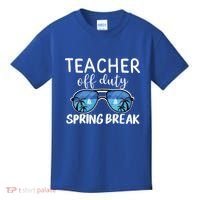 Teacher Off Duty Sunglasses Last Day Vacay Mode Spring Break Cute Gift Kids T-Shirt thumb 0