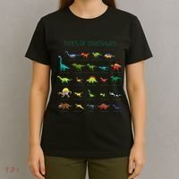Types Of Dinosaurs Dino Identification T-Shirt thumb 4
