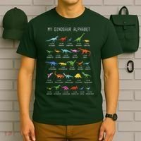 Types Of Dinosaurs Alphabet Dino Identification T-Shirt thumb 6