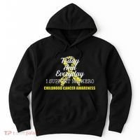 Today Everyday I Support My Hero Childhood Cancer Hoodie thumb 0