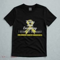 Today Everyday I Support My Hero Childhood Cancer T-Shirt thumb 5