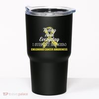 Today Everyday I Support My Hero Childhood Cancer Tumbler thumb 0