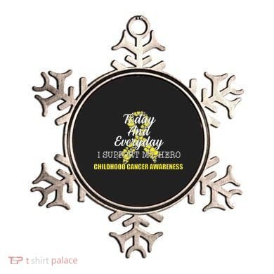 Today Everyday I Support My Hero Childhood Cancer Ornament