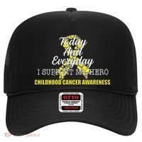 Today Everyday I Support My Hero Childhood Cancer Hat thumb 0