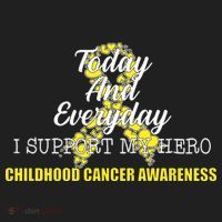 Today Everyday I Support My Hero Childhood Cancer Hat thumb 2
