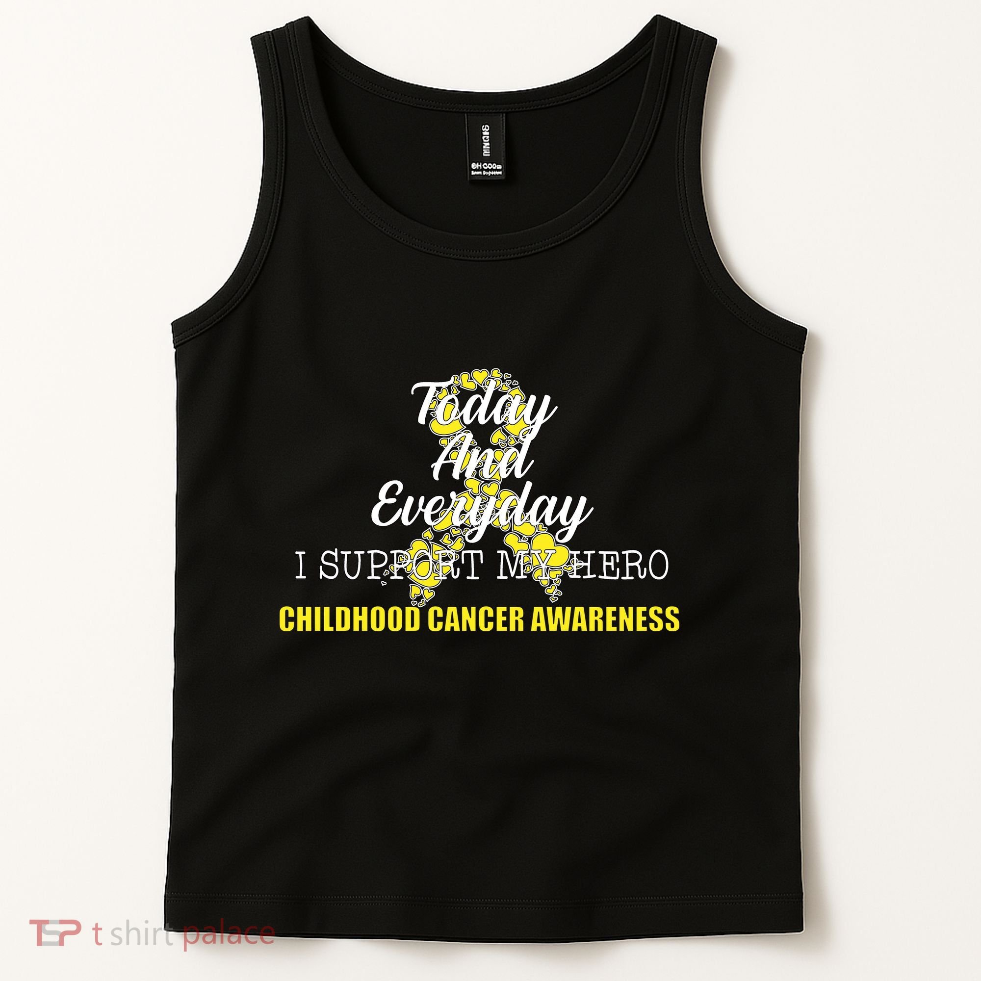 Today Everyday I Support My Hero Childhood Cancer Tank Top