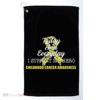 Today Everyday I Support My Hero Childhood Cancer Golf Towel thumb 0