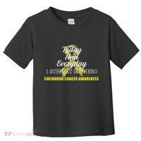 Today Everyday I Support My Hero Childhood Cancer Toddler T-Shirt thumb 0