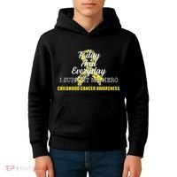 Today Everyday I Support My Hero Childhood Cancer Kids Hoodie thumb 4
