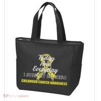 Today Everyday I Support My Hero Childhood Cancer Tote Bag thumb 3