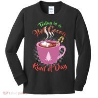 Today Is A Hot Cocoa Kind Of Day Kids Long Sleeve Shirt thumb 0
