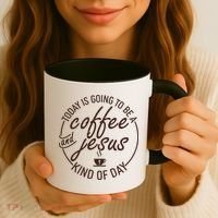 Today Is Going To Be A Coffee And Jesus Kind Of Day Coffee Mug thumb 3