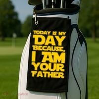Today Is My Day Because I Am Your Father Golf Towel thumb 2