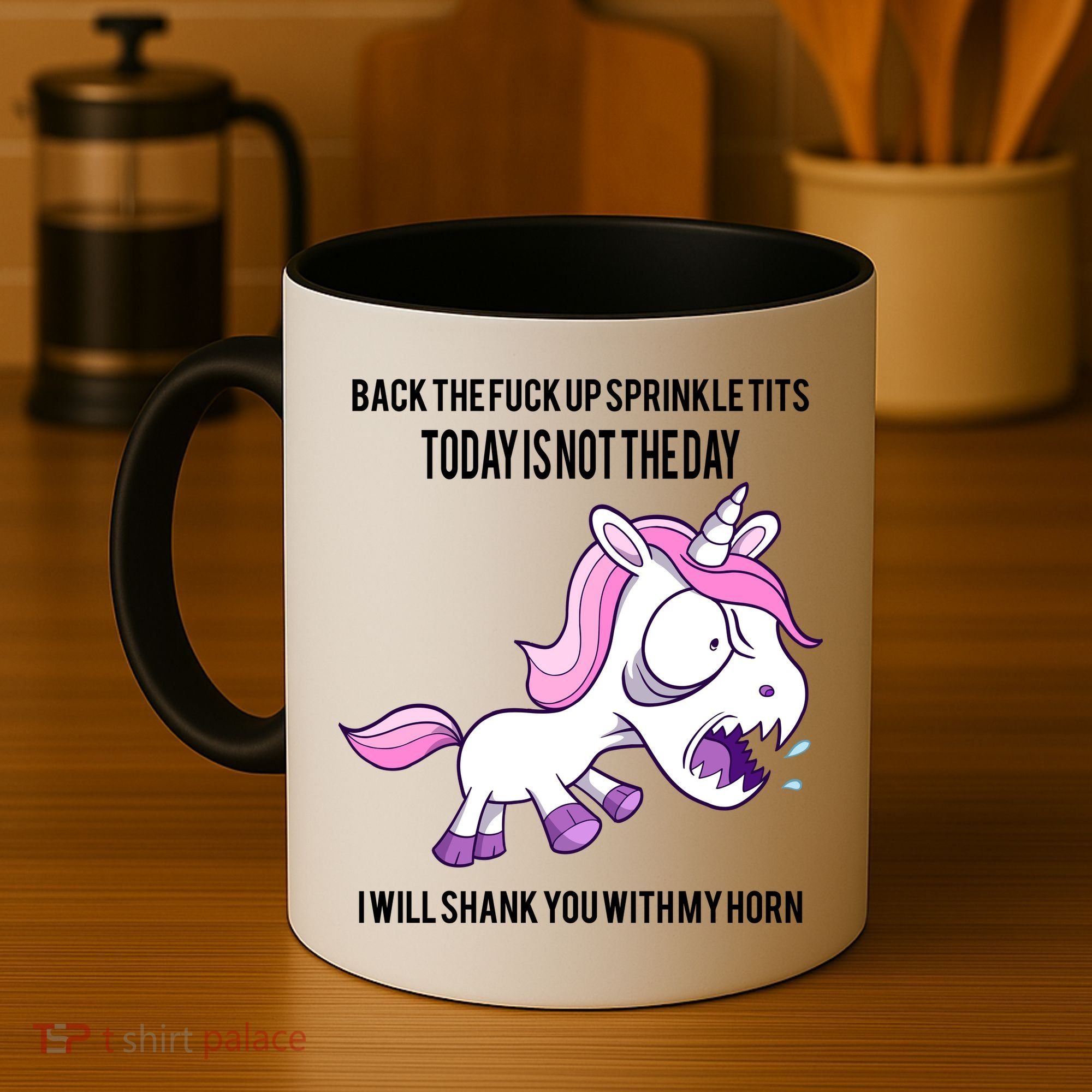 Today Is Not The Day Shank You Unicorn Horn Coffee Mug
