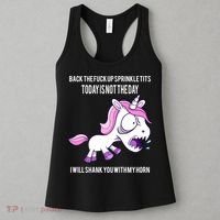 Today Is Not The Day Shank You Unicorn Horn Women's Tank Top thumb 3